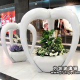 HP044藝術(shù)造型玻璃鋼花盆 步行街觀賞裝飾花盆圖片