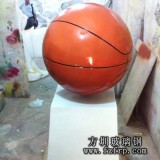 方圳為奧尼爾深圳發(fā)布會(huì)制作玻璃鋼簽名籃球雕塑造型