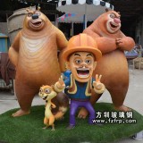 光頭強(qiáng)雕塑_熊大熊二卡通雕塑造型