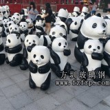 玻璃鋼熊貓雕塑強勢來襲