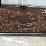 仿銅玻璃鋼校園浮雕背景墻成軟裝新寵