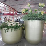 商場(chǎng)美陳花盆FRP工藝品