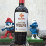 仿真玻璃鋼紅酒瓶雕塑品質(zhì)湖北酒莊盛贊