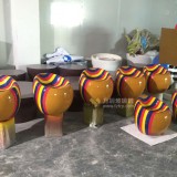 創(chuàng)意玻璃鋼彩色凳子浙江主題樂園個(gè)性定制