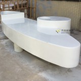 玻璃鋼帶花池休閑椅天津商場(chǎng)美陳定制