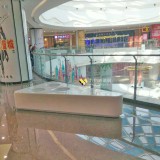 三角形玻璃鋼座凳自帶花盆美化西安華南城商場
