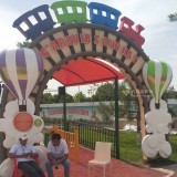 玻璃鋼火車主題店面門(mén)頭設(shè)計(jì)制作圖欣賞