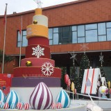 廣東惠陽樓盤2019玻璃鋼新年圣誕美陳裝飾
