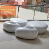 商場(chǎng)水滴花盆座椅