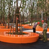戶外玻璃鋼圓形樹(shù)池座椅