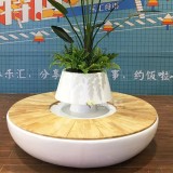 青海玻璃鋼景觀花池座椅結(jié)合防腐木詮釋家具經(jīng)典