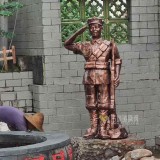 廣東平遠玻璃鋼紅軍戰(zhàn)士仿銅人物雕塑弘揚軍民魚水情