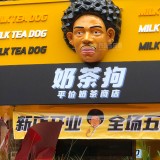 玻璃鋼門頭招牌新穎獨(dú)特裝飾廣西南寧奶茶店