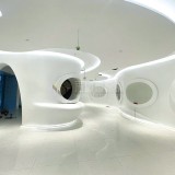 深圳細(xì)胞多媒體展廳玻璃鋼造型裝飾背景墻