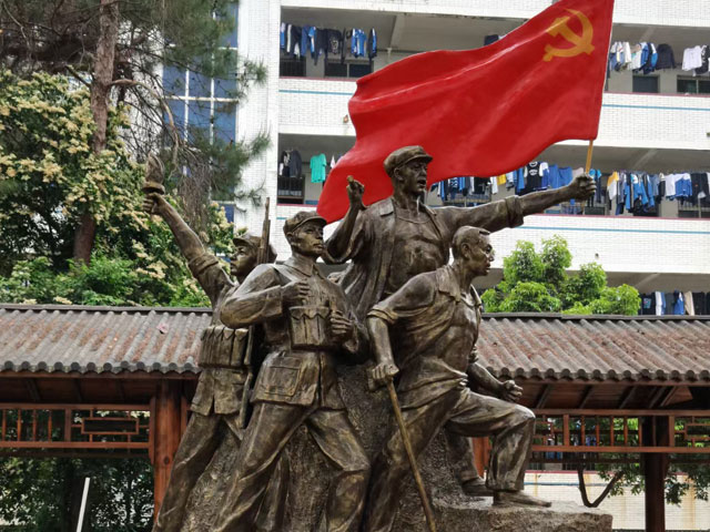 愛國教育抗戰(zhàn)人物雕塑模型