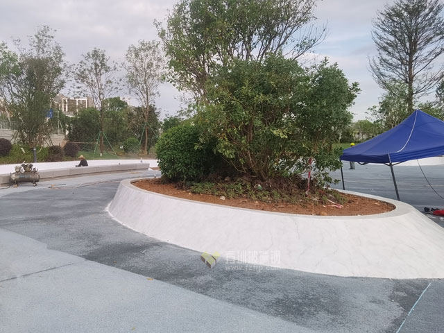玻璃鋼大型樹池花池綠化裝飾港科大廣州校區(qū)景觀