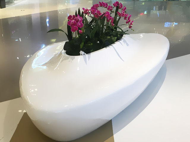 臺(tái)灣玻璃鋼游艇花盆座椅