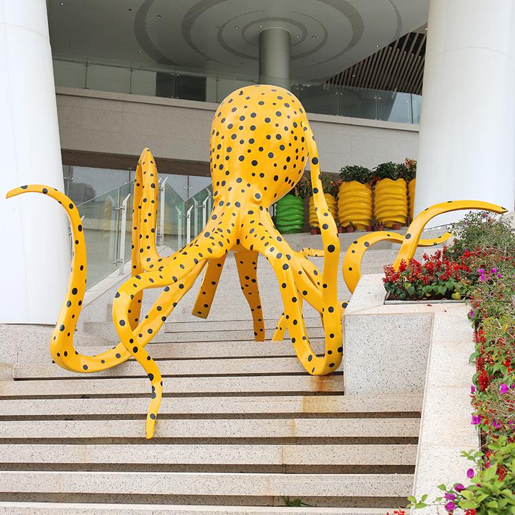 玻璃鋼章魚景觀雕塑
